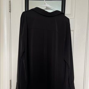 H&M black long sleeve bottom up dress shirt